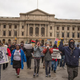 Protesters march in front of City Hall on Dec. 29, 2015, in Cleveland. Demonstrators took to the street the day after a grand jury declined to indict Cleveland Police Officer Timothy Loehmann for the fatal shooting of Tamir Rice on Nov. 22, 2014.
Angelo Merendino/Getty Images